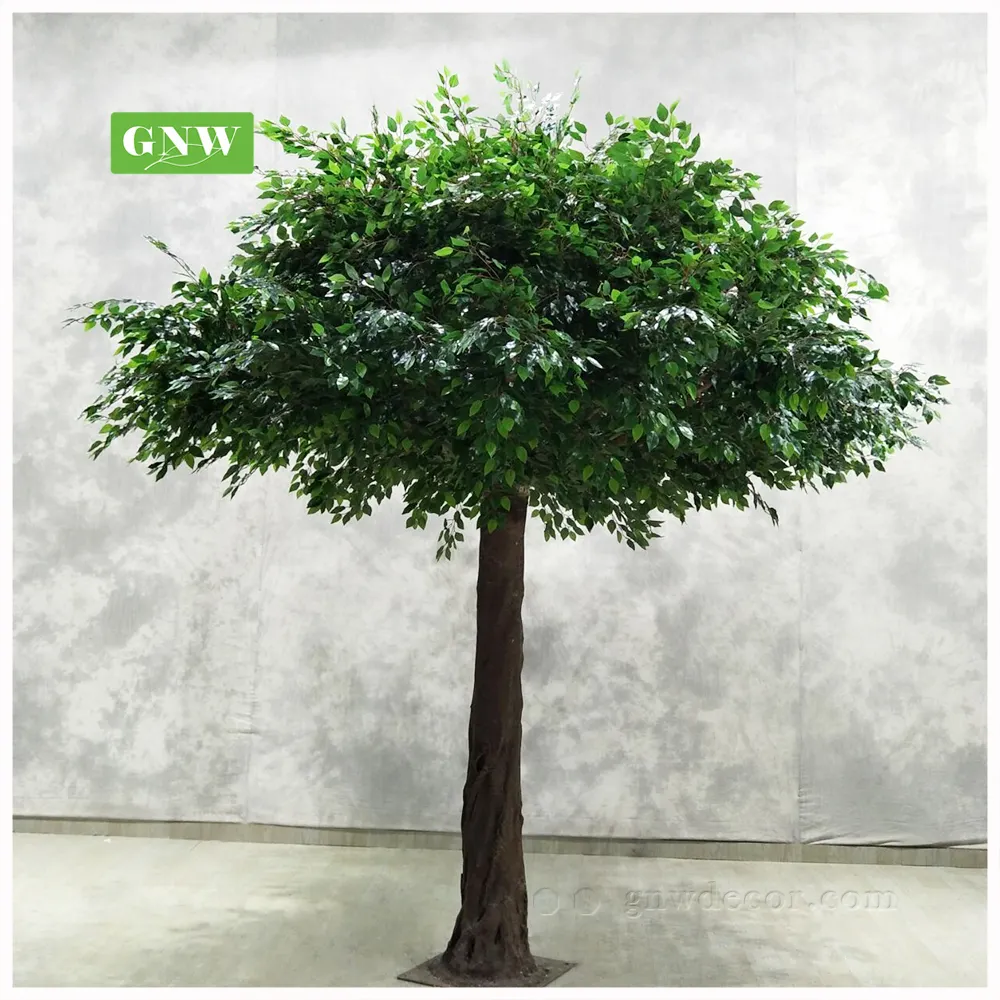 شجرة زيتونية بأخضر اصطناعي من GNW لتزيين الحدائق