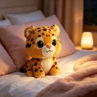 Peluche Léopard Personnalisée ODM/OEM, Jouet en Peluche Animal de Dessin Animé Mignon, Peluches Léopard Douces Personnalisées, Cadeau Promotionnel