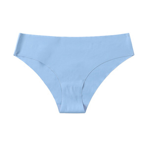 Braguitas de bikini sin costuras para mujer, de cintura media, color liso, estilo básico, marrón, para dropshipping - Product Image 6