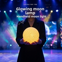 Lanterne lunaire créative à main, veilleuse, accessoire de scène et de concert, lumière d'ambiance décorative, ornement de bureau