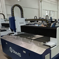 ST-PL4015E Laser à fibre de table d'échange 1500W pour le système de contrôle Hiwin Guiderail Cypcut prend en charge les formats AI BMP PLT