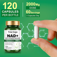 Capsules de complément alimentaire OEM anti-âge et antioxydant à base de NAD et de vitamines pour l'énergie cellulaire et le soutien musculaire, 60 capsules par flacon, marque privée OEM