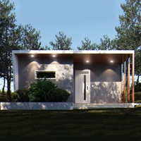 Nouveau plan de cuisine ouverte 2 chambres 1 salle de bain Projet de construction de bâtiments à structure en acier préfabriqué pour application en entrepôt