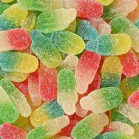 Mini ijscoupes gummy snoep bruine suikervrije cacao zoute kauwgomstukjes fabriek groothandel bulk levering supermarkt snack zak