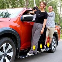 Marchepieds électriques pliants en aluminium pour Toyota Hilux Vigo Revo Rocco Compatible Land Cruiser Tacoma Tundra