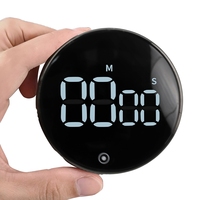 Stok pabrik 99 menit 55secs Timing Magnetic gantung LED Display Rotary Timer hitung mundur untuk dapur