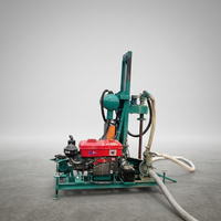 Machine de forage de puits d'eau automatique diesel, moteur portable, profondeur 150 m, foreuse rotative pour l'irrigation