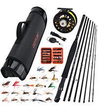 Combo de caña de pescar telescópica y carrete Goture, carretes giratorios de fibra de carbono de viaje con kit de señuelo de línea, bolsa de transporte - Product Image 6