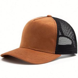 Casquettes Trucker en Maille à 5 Panneaux avec Logo Personnalisé en Gros, en Stock – Casquette Trucker en Daim Vierge - Product Image 3