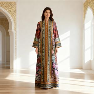 Abaya Personalizada Elegante y con Estilo de Material de Alta Calidad Premium para Mujeres Musulmanas, Bodas, Fiestas, OEM, ODM - Product Image 3