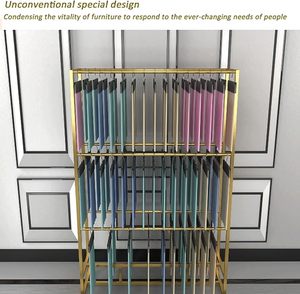 Hot bán thân thiện với môi kim loại màu đen vải mẫu Rack hiển thị cho chương trình khuyến mãi - Product Image 4