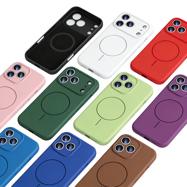 Liquid Silicone Magnetic Phone Case for iPhone 18 Pro 18 Pro Max 17 13 14 15 16 Pro Max Full Coverage Lens Protective Back Cover