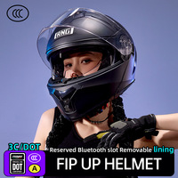 Casque de moto certifié 3C/DOT à coque ouverte en ABS avec fente et doublure amovible