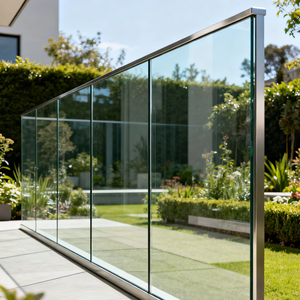 YUNTAI sécurité plat clair verre trempé <span class=keywords><strong>piscine</strong></span> clôture pour sécurité creux hôpital salon <span class=keywords><strong>solaire</strong></span> salle à manger mur <span class=keywords><strong>rideau</strong></span> - Product Image 1