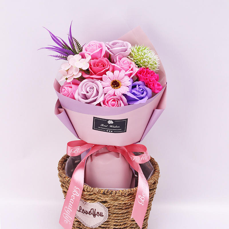 Korean style 11 flowers holding pink