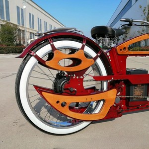 <span class=keywords><strong>Vélo</strong></span> <span class=keywords><strong>électrique</strong></span> rétro modifié à la main, <span class=keywords><strong>vélo</strong></span> de montagne élégant et décontracté pour les trajets quotidiens, avec moteur sans balais au lithium 36V, 3 vitesses - Product Image 4