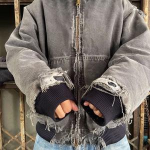 Sudadera con Capucha de Alta Calidad 100% Algodón Francés, con Cierre, Logotipo Personalizado Impreso y Bordado, Efecto Desgastado por el Sol, Forro Transpirable - Product Image 5