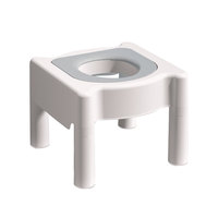 Chaise d'aisance antidérapante pour jambes épaissies avec coussin doux Aide aux toilettes à squat pour les personnes âgées Anti-hémorroïdes Assistant assis