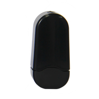 Tampon de signature photosensible portable en plastique personnalisé 8*18/18*18mm, sceau flash avec nom personnel et trou pour cordon