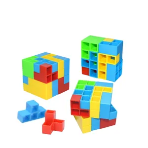 Educational Diy Creative Plastic Building block Shake And Fold Stacked High Building Blocks