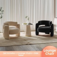Fauteuil de réception moderne de luxe léger, ensemble de canapés style crème pour hôtel, salon, chambre, villa - Cadre en bois écologique