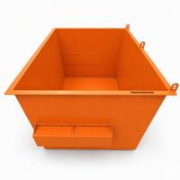 Bacs de collecte avant personnalisés en acier OEM pour la collecte des déchets commerciaux