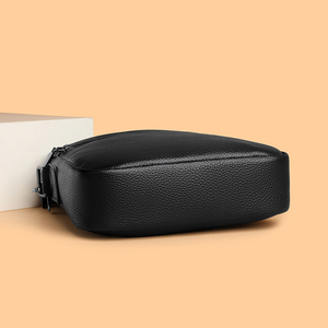 Sac messager personnalisé de haute qualité pour hommes, en cuir de vachette véritable, sac à bandoulière décontracté pour téléphone portable, petit format - Product Image 6
