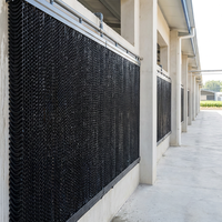 OEM ODM Rideau d'air pour serres et élevages avicoles, Panneau de refroidissement par évaporation en nid d'abeille, Rideau humide avec cadre