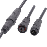 Système de lampe murale à LED Étanche Faisceau de câbles moulé M16 2 ~ 10 Pin Mâle Femelle Connecteur de câble IP67 LED Connecteur