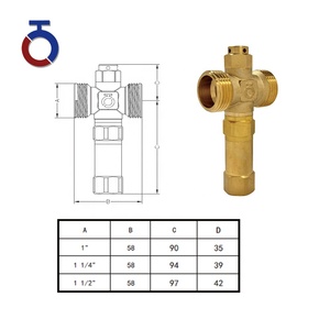 Vanne antigel en laiton pour collecteur à plaques plates de pompe à chaleur monobloc à <span class=keywords><strong>source</strong></span> d'air, Vanne antigel pour pompe à chaleur - Product Image 3