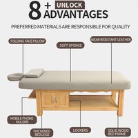 BoJue Vente à Chaud Table de Massage Tables et Lits de Massage Beauté Lit Cosmétique Thaïlandais Meubles de Salon de Beauté Ensemble de Massage Équipement de Spa