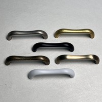 Poignées Courbes Minimalistes en Alliage de Zinc, Poignées Modernes Multicolores pour Armoires et Placards