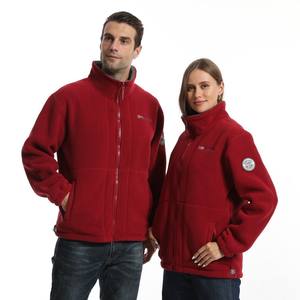 Blouson Bomber Homme Doublé <span class=keywords><strong>Polaire</strong></span> Épais et Résistant au Froid avec Motif Cœur, Col Montant, Chaud pour l'Hiver, Style Urbain - Product Image 5