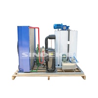 SIDNEICE Ventes d'usine 1T/2T/2.5T/3T Machine à glace en flocons Machine à glaçons de qualité alimentaire Machine à glace à plaques de bateau avec CE