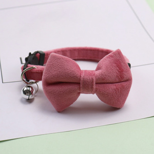 <span class=keywords><strong>Collar</strong></span> de gato con Lazo de terciopelo, <span class=keywords><strong>collar</strong></span> de gato con hebilla de seguridad, suministros para mascotas, campana, <span class=keywords><strong>collar</strong></span> antiasfixia, decoración al por mayor - Product Image 4