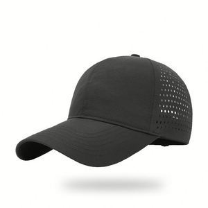 Gorras Clásicas de 6 Paneles, Coloridas, Lisas, Impermeables, con Orificios Cortados con Láser, de Nailon, Personalizables, Unisex, de Secado Rápido - Product Image 6