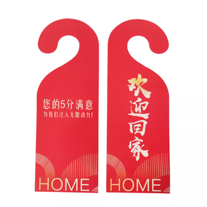 Nuevo listado de gama alta al por mayor de alta calidad impermeable Pvc Hotel Door Hangers Flyer - Product Image 2
