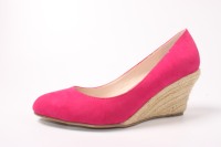 Pompe compensée de hauteur moyenne en pu pour femmes, chaussures confortables, vêtements de bureau et de tous les jours