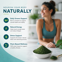 Complément alimentaire naturel à base de plantes antioxydantes, extrait de spiruline en poudre, OEM