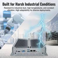 Ordinateur industriel en boîtier sans ventilateur EVUC à faible consommation d'énergie, compatible OEM/ODM, avec processeur Intel Core i5 4210U/i5 10210U, en stock