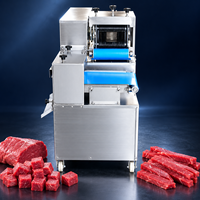 Trancheuse industrielle multifonctionnelle pour viande fraîche, équipement de découpe en bandes et en cubes pour la préparation alimentaire
