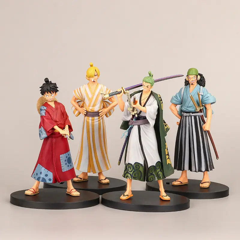 Hot Selling Anime One Piece Luffy Zoro Sanji Character Model Decoration Collection Toy Action Figure