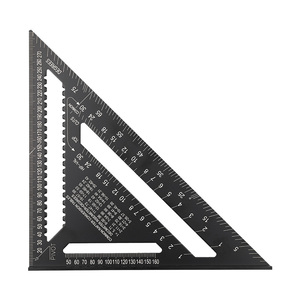 Regla de ángulo de 7'' y 12'' de aleación de aluminio, OEM/ODM personalizable, herramienta de medición y transportador para ingenieros y carpinteros - Product Image 6