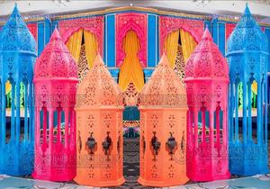 Lámparas Decorativas de Estilo Árabe Marroquí, OEM ODM, Lámparas Decorativas para Bodas Indias, Lámparas de Fibra de Vidrio Artísticas, Venta al Por Mayor - Product Image 4