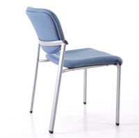 Chaise de formation empilable moderne, chaise de visiteur rembourrée en tissu Inte Connect pour salle d'événements et espace d'assemblage éducatif