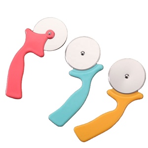 Plastic Handle Small Round Stainless Steel Pizza Wheel Knife Baking Tools Roller Cookie <b>Cutter</b> <b>Ring</b> Cut - Product Image 1