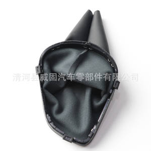 Fuxin – couvercle anti-poussière pour pommeau de levier de vitesse, pour Renault Logan II 13-22, matériau en cuir noir, protection de poignée de vitesse - Product Image 1