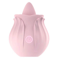 Großhandel Niedlicher Zungen-Klitoris-Vibrator G-Punkt-Sauger Erwachsenen-Sexspielzeug Rosen-Vibrator für Frauen Klitoris- und Brustwarzen-Stimulation