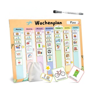 La lavagna magnetica settimanale per bambini Montessori può essere scritta e pulisci, ideale per indipendenza e organizzazione - Product Image 1