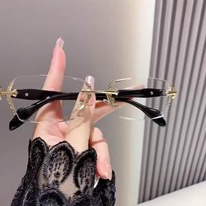 कारखाने थोक में महिलाओं के एंटी-ब्लू लाइट प्रिस्क्रिप्शन चश्मे-धातु फ्रेम पीसी लेंस y2k फैशन हॉट गर्ल - Product Image 2